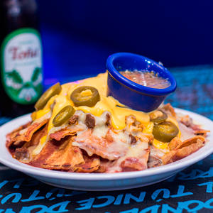 Nachos con queso Woods